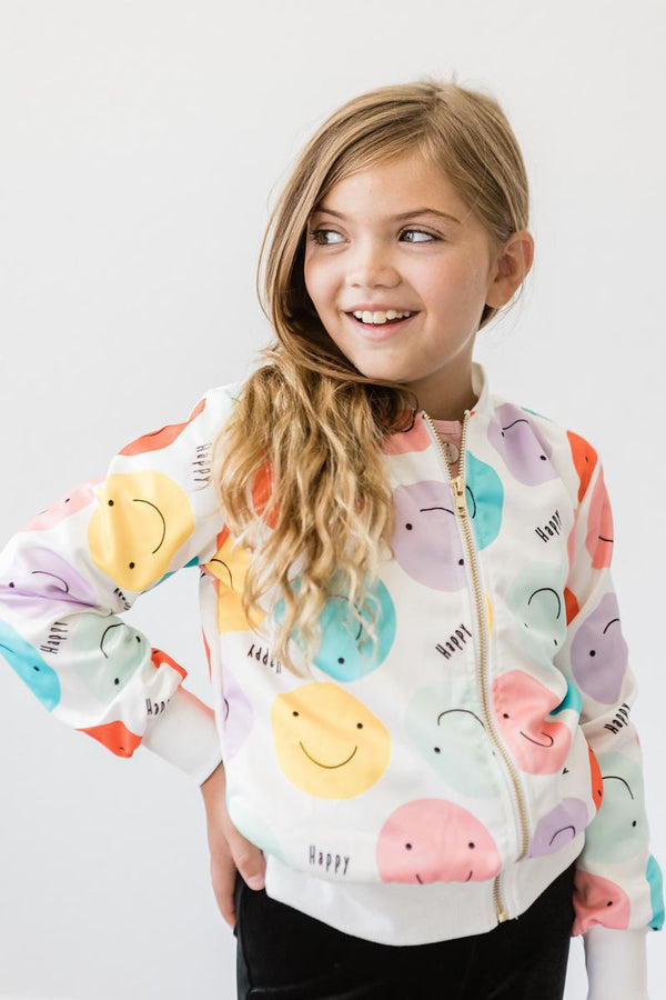 happy-days-satin-jacket Mila &  Rose - Sophia's Style-Happy Days Satin Jacket-2T--1